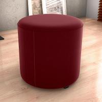 Puff Redondo Copenhage Veludo Maserati Milani Store Vermelho - 7