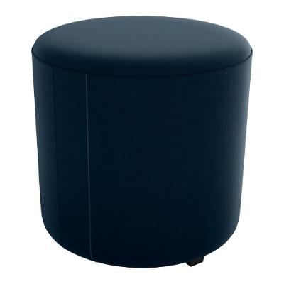 Puff Redondo Copenhage Veludo Maserati Milani Store Azul
