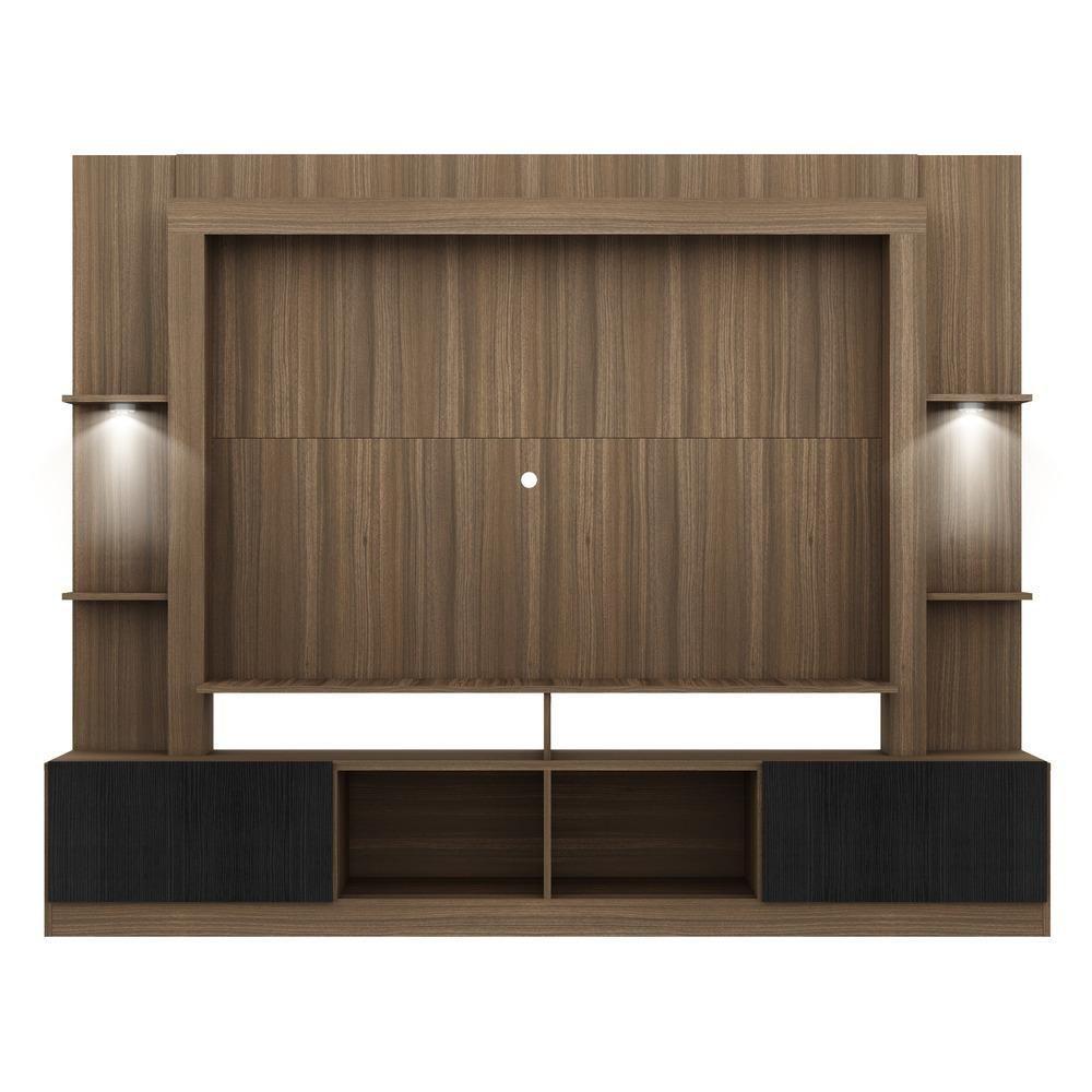 Rack Estante Tv 65´´ Leds Madeirado/Preto - 5