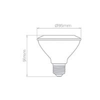Lâmpada Led Stella Par 30 Evo 9w E27 Alto Irc 95 Bivolt 3000k - Luz Amarela - 3
