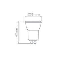 Lâmpada Led Stella Mini Dicroica Mr11 Eco Dimerizável 3,5w Gu10 Bivolt 2700k - Luz Amarela - 3