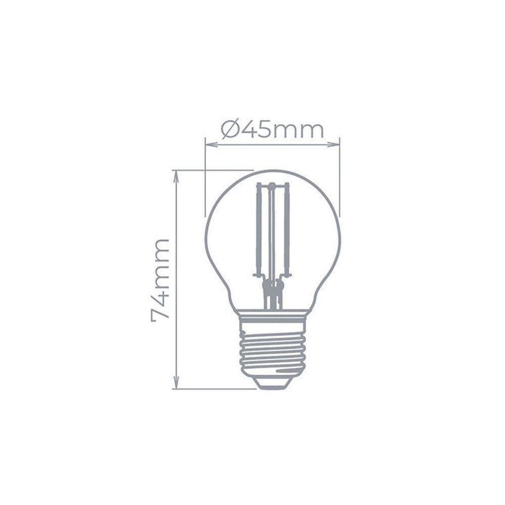 Lâmpada Led Stella Mini Bulbo Bolinha 3w E27 Bivolt 3000k - Luz Amarela - 2