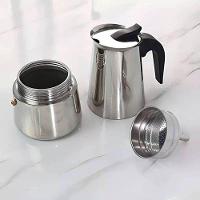 Cafeteira Italiana Aço Inox 200ml 4 Xícaras Dispensa Filtro - 3