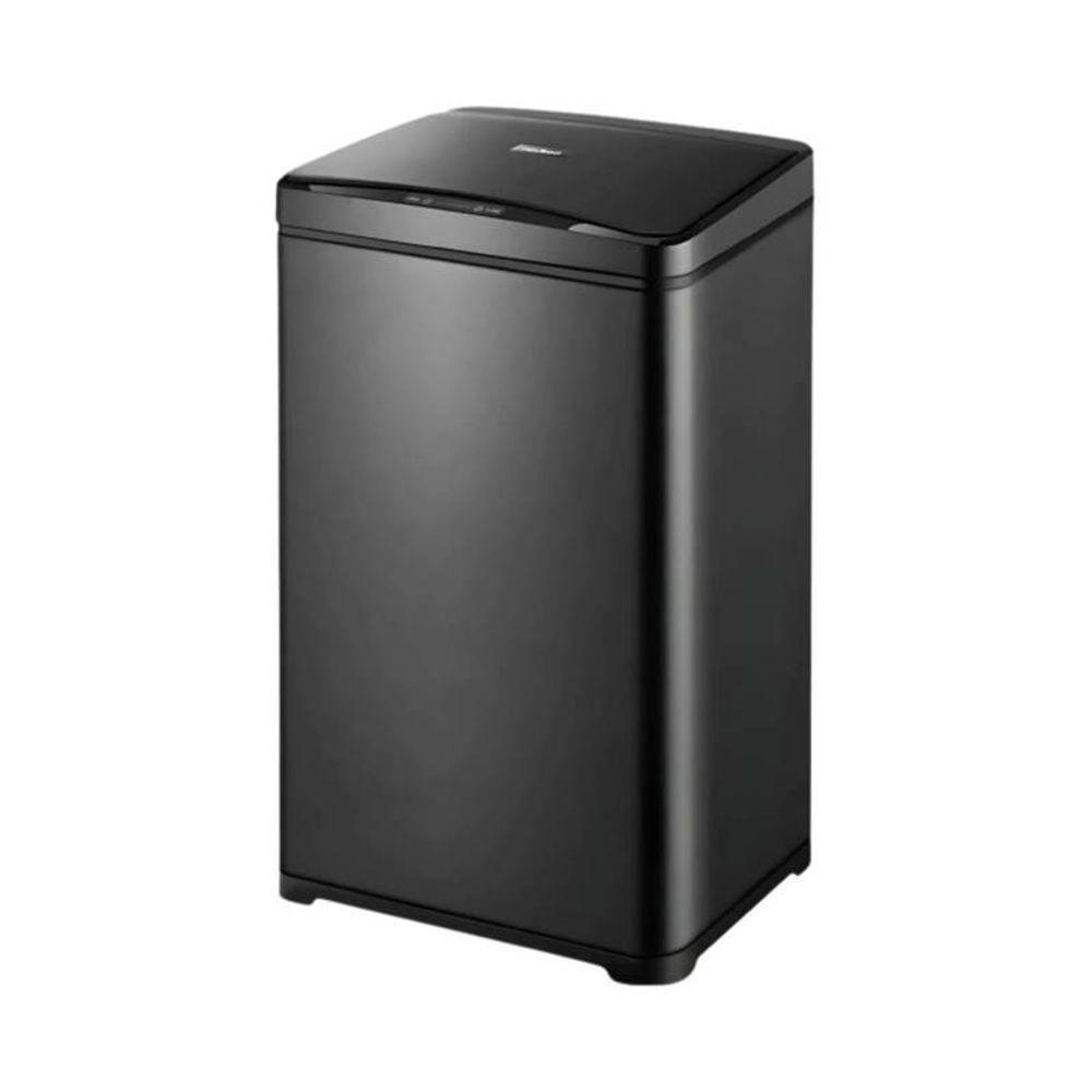 Lixeira Automática Inox Preto Retangular 50 Litros C/ Sensor - 1
