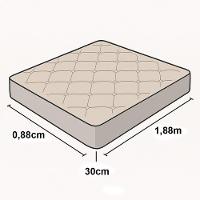 Lençol De Baixo Minimal Solteiro Avulso Com Elástico 01 Peça Malha 100% Algodão - Verde - 4