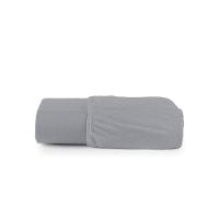 Lençol De Baixo Minimal Queen Avulso Com Elástico 01 Peça Malha 100% Algodão - Cinza - 3