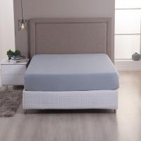 Lençol De Baixo Minimal Casal Avulso Com Elástico 01 Peça Malha 100% Algodão - Cinza - 2