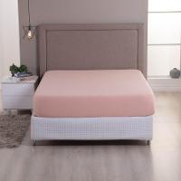 Lençol De Baixo Minimal Solteiro Avulso Com Elástico 01 Peça Malha 100% Algodão - Salmão - 2