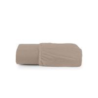 Lençol De Baixo Minimal Casal Avulso Com Elástico 01 Peça Malha 100% Algodão - Bege - 3