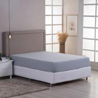 Lençol De Baixo Minimal Solteiro Avulso Com Elástico 01 Peça Malha 100% Algodão - Cinza - 1