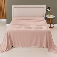 Lençol De Cima Avulso Minimal Liso King 01 Peça Malha 100% Algodão - Bege - 2