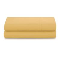 Lençol De Cima Avulso Minimal Liso King 01 Peça Malha 100% Algodão - Mostarda - 3