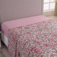 Lençol De Cima Avulso Luar Estampado King 01 Peça Malha 100% Algodão - Floral - 3