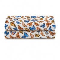 Lençol De Cima Avulso Luar Estampado Queen 01 Peça Malha 100% Algodão - Borboleta - 1