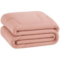 Edredom Bali Liso Casal 01 Peça Micropercal Dupla Face 400 Fios Macio - Rose - 100% Poliéster - 4