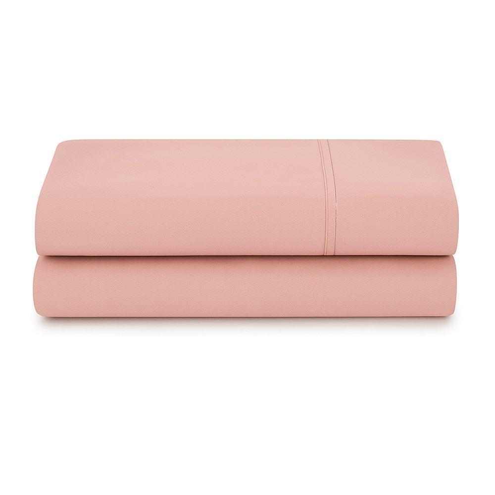 Lençol De Cima Avulso Minimal Liso Solteiro 01 Peça Malha 100% Algodão - Rose - 3