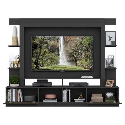Rack Estante Suporte Tv 65´´ Espelho Preto/Tenerife