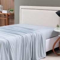 Lençol De Cima Avulso Minimal Liso King 01 Peça Malha 100% Algodão - Cinza - 1