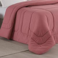 Edredom Bali Liso King 01 Peça Micropercal Dupla Face 400 Fios Macio - Rose - 100% Poliéster - 2