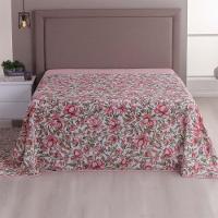 Lençol De Cima Avulso Luar Estampado Casal 01 Peça Malha 100% Algodão - Floral - 2