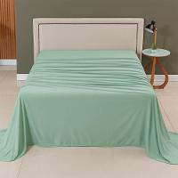 Lençol De Cima Avulso Minimal Liso Solteiro 01 Peça Malha 100% Algodão - Verde - 2