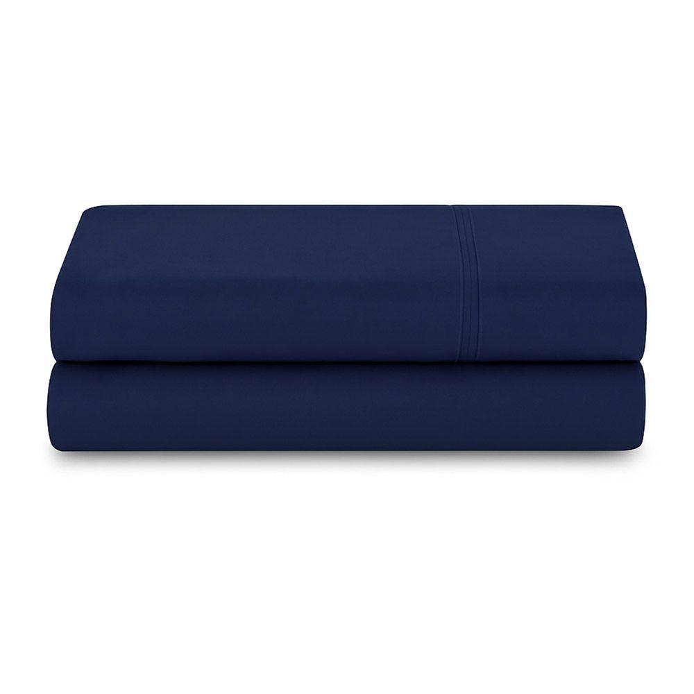 Lençol De Cima Avulso Minimal Liso Casal 01 Peça Malha 100% Algodão - Azul Marinho - 3