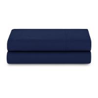 Lençol De Cima Avulso Minimal Liso Casal 01 Peça Malha 100% Algodão - Azul Marinho - 3