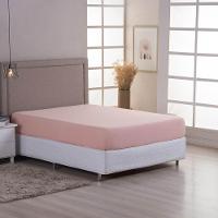 Lençol De Baixo Minimal Queen Avulso Com Elástico 01 Peça Malha 100% Algodão - Salmão - 1