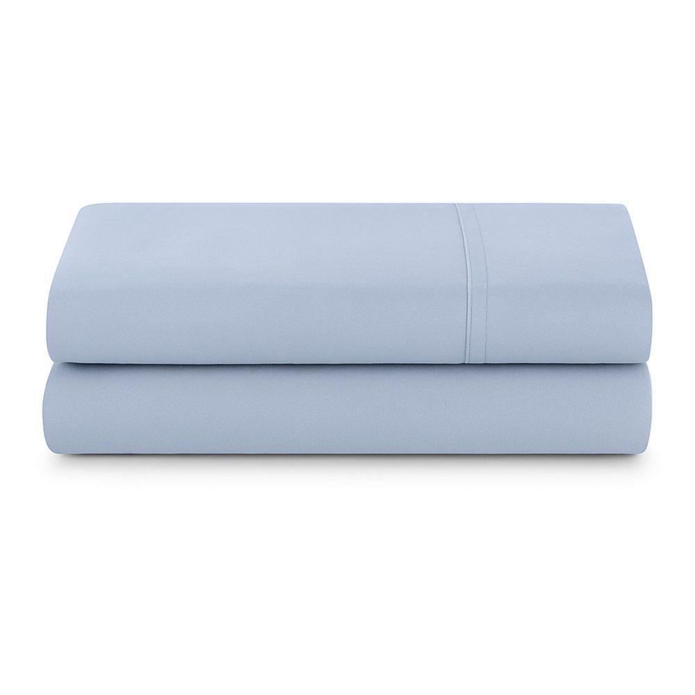 Lençol De Cima Avulso Minimal Liso Casal 01 Peça Malha 100% Algodão - Azul Claro - 3