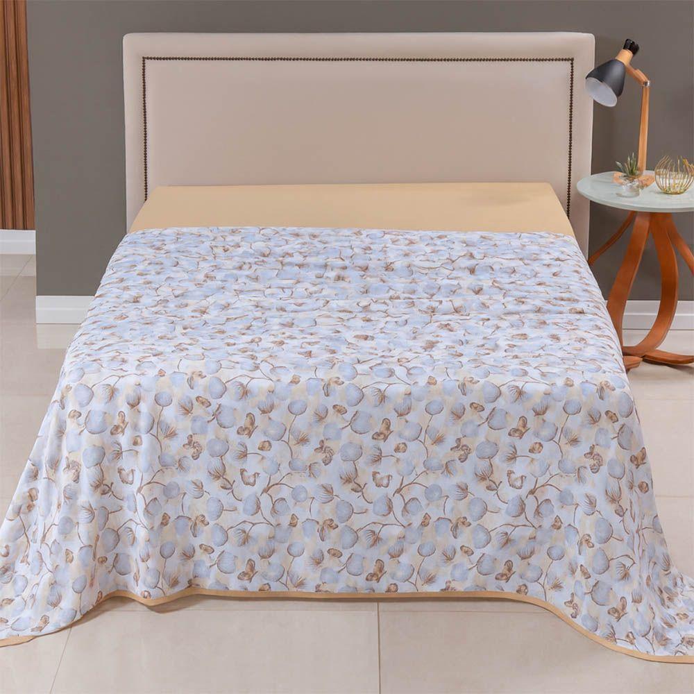 Lençol De Cima Avulso Luar Estampado King 01 Peça Malha 100% Algodão - Cotton - 2
