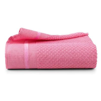 Toalha De Banho Medeli 1,50m X 80cm 01 Peça 100% Algodão Toque Suave - Pink
