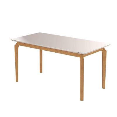 Mesa De Jantar Alegra 160x80 Tampo Mdf Jcm Movelaria Cinamomo / Off