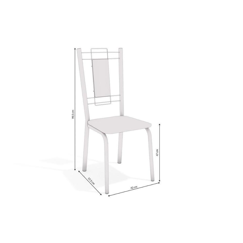 Sala De Jantar Completa Elba C/ Tampo De Madeira 160cm E 6 Cadeiras Florença Niquel/nogueira - Courano Bege - Kappesberg - 6