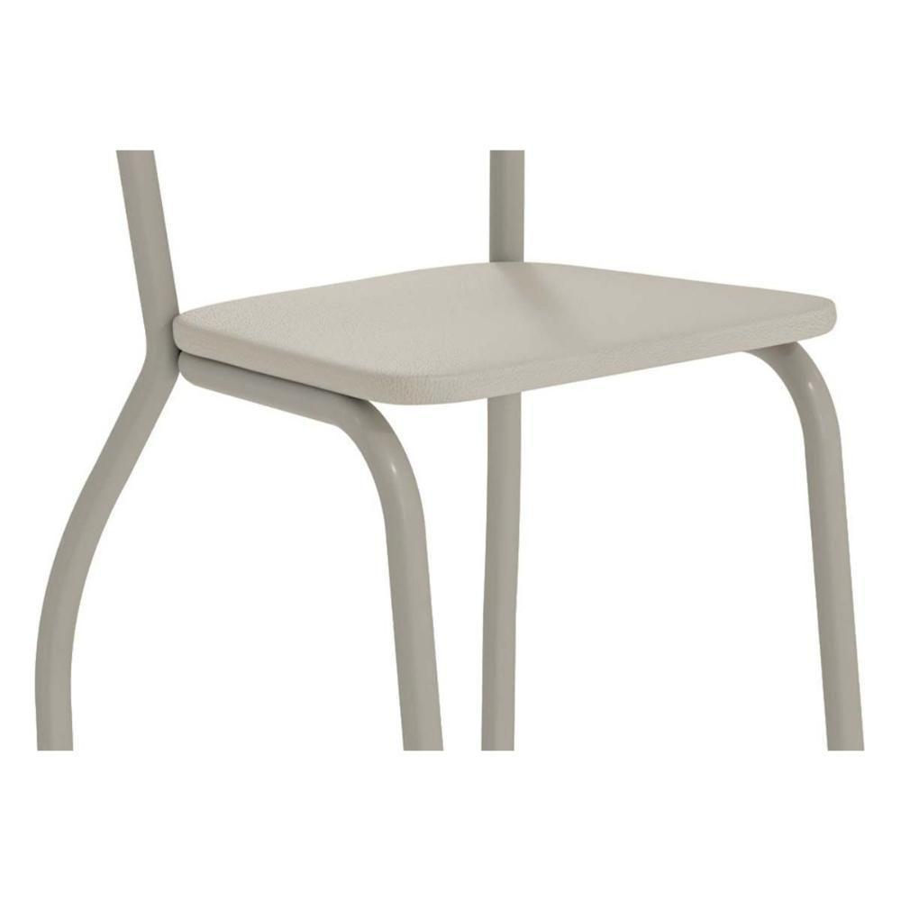 Sala De Jantar Completa Elba C/ Tampo De Madeira 160cm E 6 Cadeiras Portugal Niquel/nogueira - Courano Bege - Kappesberg - 7