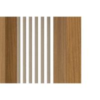 Mesa De Sala Jantar Yara Sc79 C/ Tampo Madeirado C/ Vidro Curvo 160x90cm Nature - Henn - 3