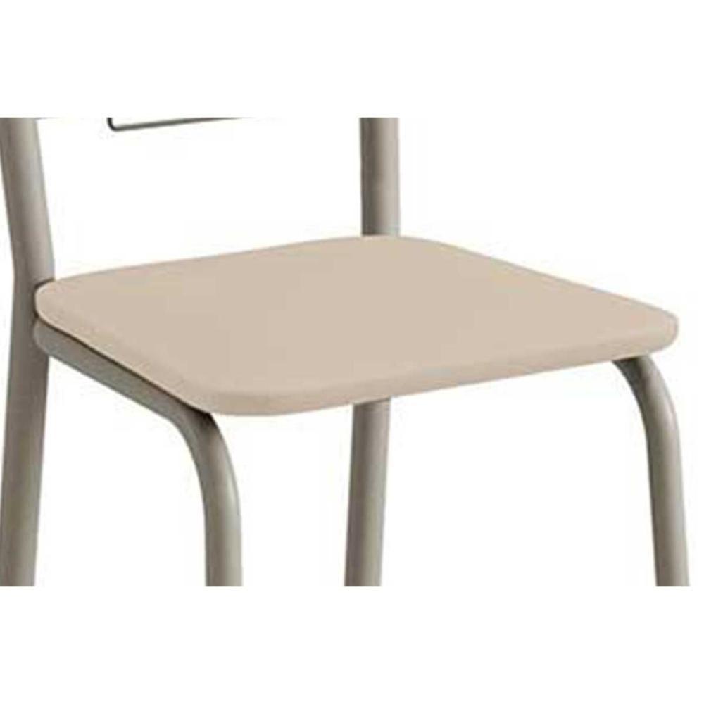 Sala De Jantar Completa Elba C/ Tampo De Vidro 120cm E 4 Cadeiras Florença Niquel - Courano Marrom - Kappesberg - 8