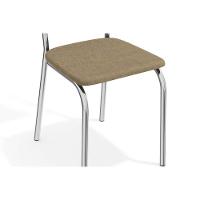 Sala De Jantar Completa Elba C/ Tampo De Vidro 120cm E 6 Cadeiras Lisboa Cromada - Courano Marrom - Kappesberg - 3