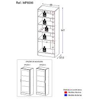 Sapateira 1 Porta Com Espelho Jade Branca - 5