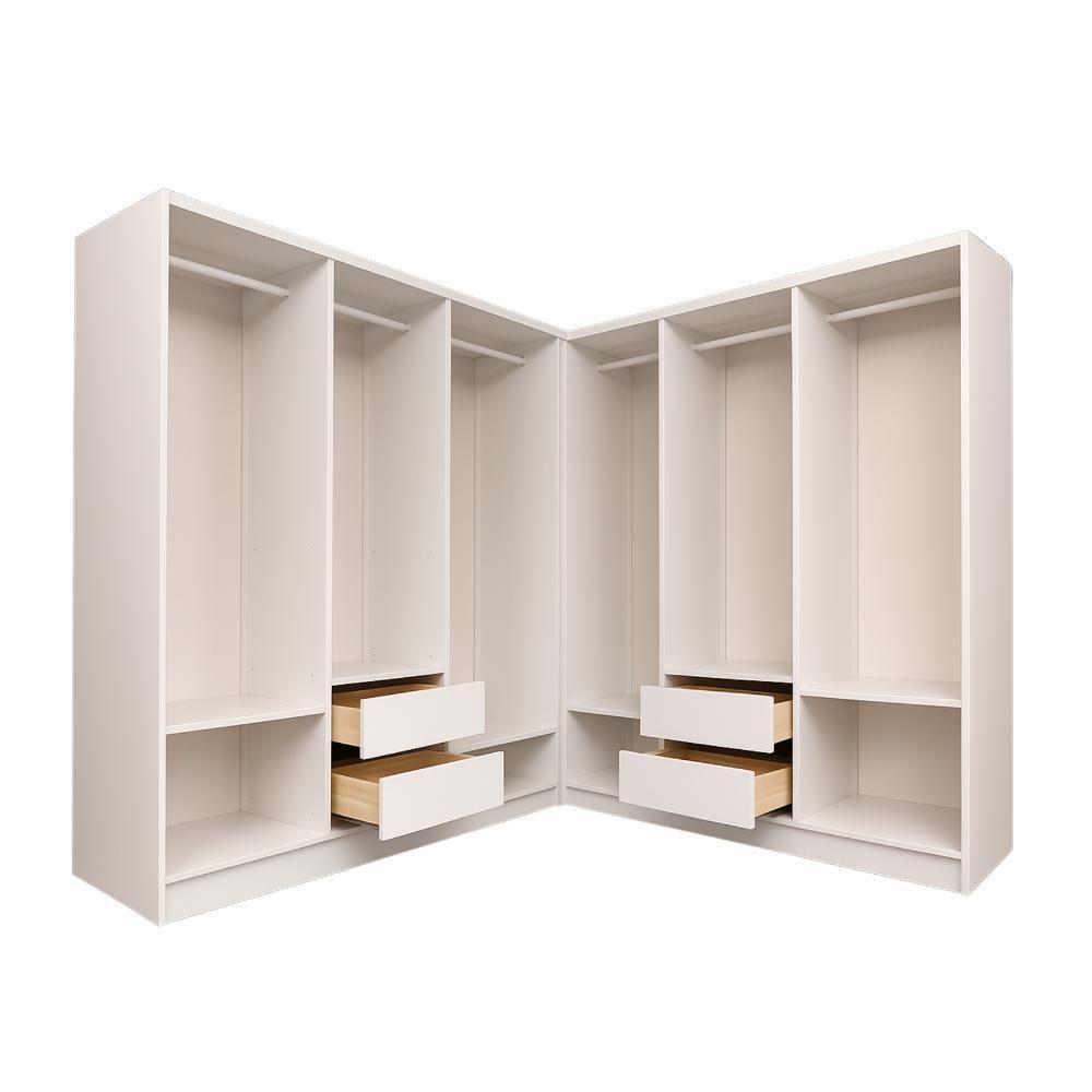 Closet Casal Duplo Evidencia Moveis - Branco - 2