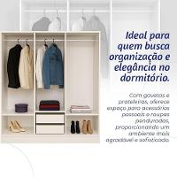 Closet Casal Duplo Evidencia Moveis - Branco