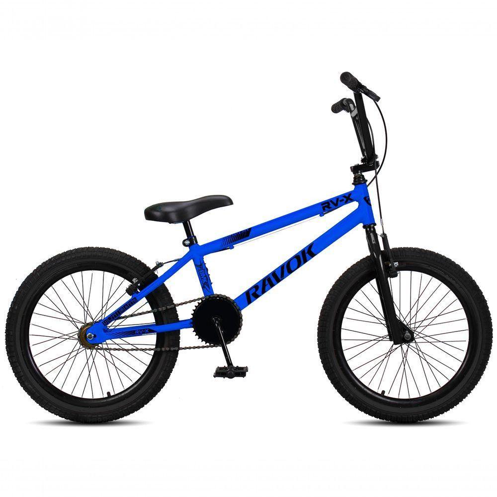 Bicicleta BMX Cross Aro 20 RV-X Aro Aero Freio V-Brake Ravok Azul Escuro - 1