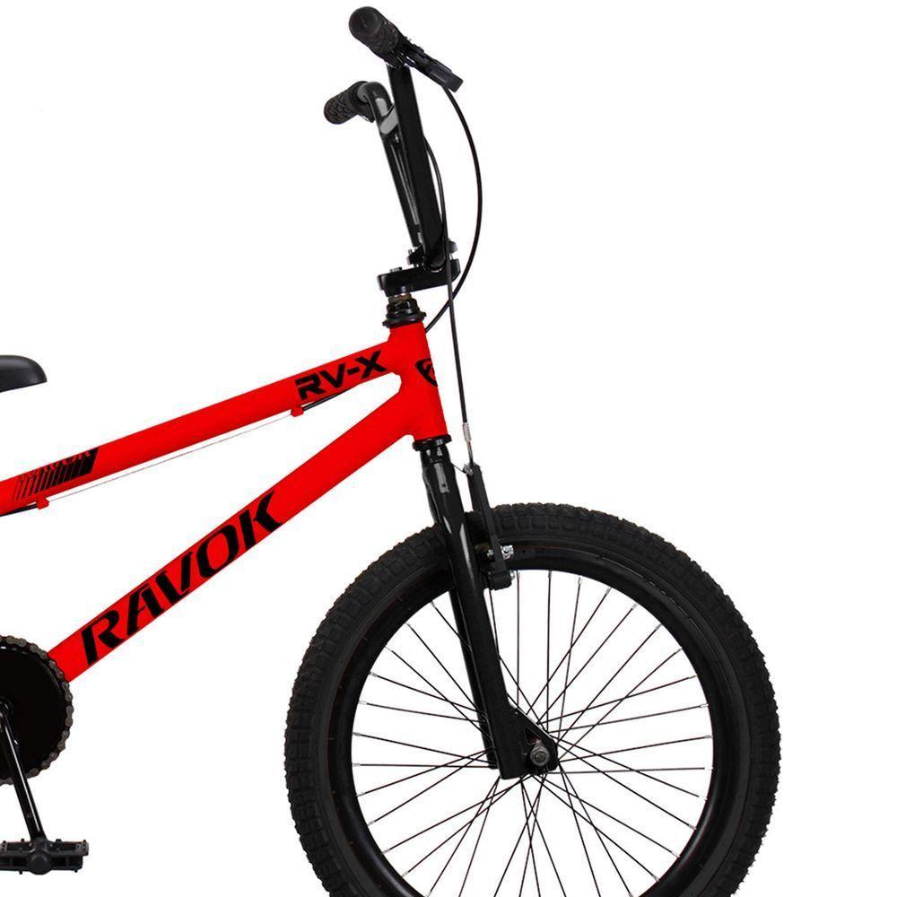 Bicicleta BMX Cross Aro 20 RV-X Aro Aero Freio V-Brake Ravok Vermelho - 2
