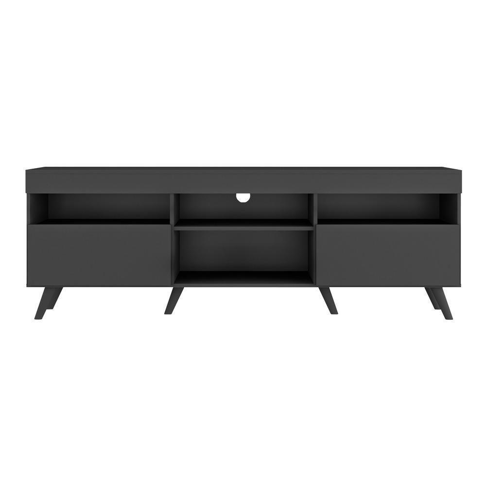 Rack Tv 65" Retrô e 2 Portas Espanha Mp3327 Preto - 2