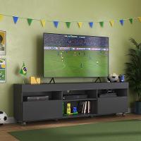 Rack Tv 65" Com Rodízios e 2 Portas Espanha Mp3325 Preto - 1