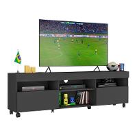 Rack Tv 65" Com Rodízios e 2 Portas Espanha Mp3325 Preto - 6