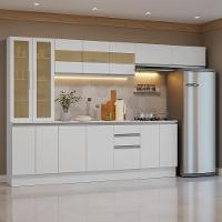Armário De Cozinha Completa 100% Mdf 300 Cm Smart Madesa 04 Branco - 1