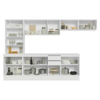 Armário De Cozinha Completa 100% Mdf 300 Cm Smart Madesa 04 Branco - 5