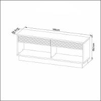 Rack Tv 42" Com 2 Gavetas Cr45009 Natural/Off White - 3
