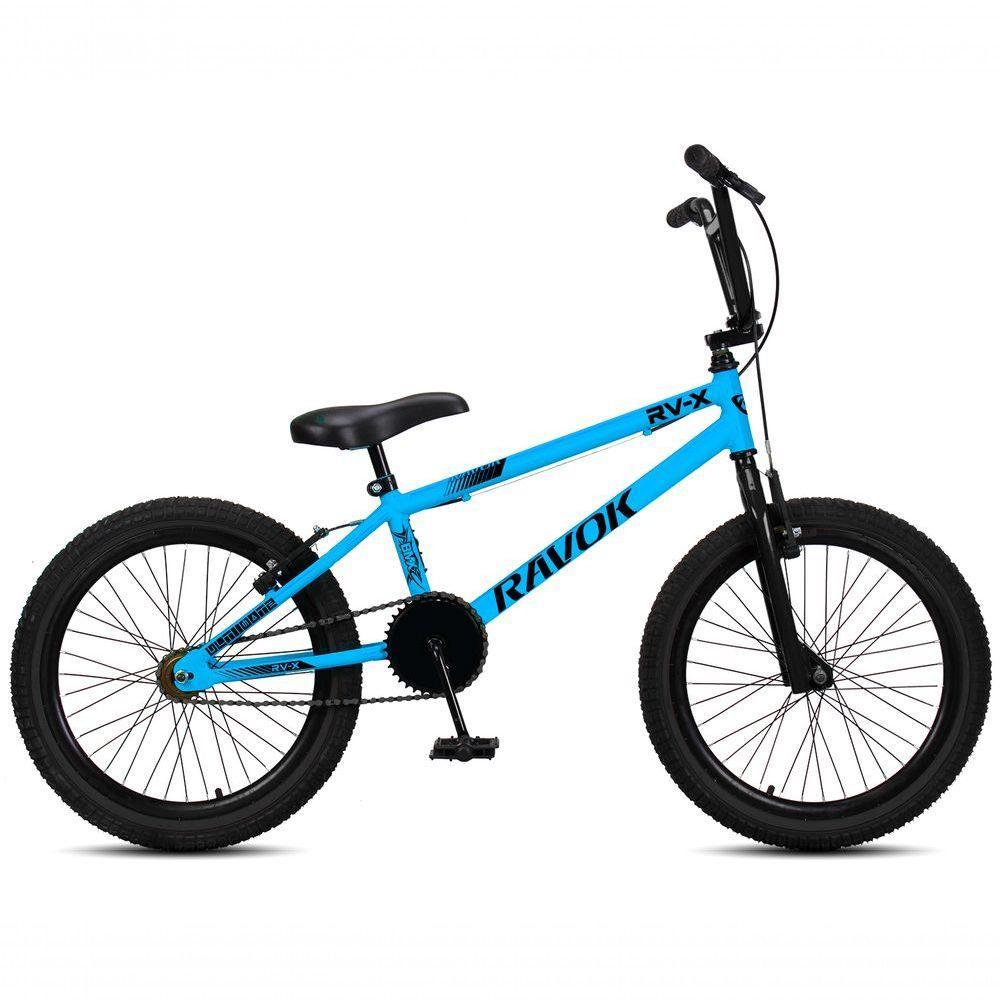 Bicicleta BMX Cross Aro 20 RV-X Aro Aero Freio V-Brake Ravok Azul - 1