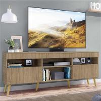 Rack Tv 65 Com Pés Retrô e 2 Portas Paris Rustic/natural - 10